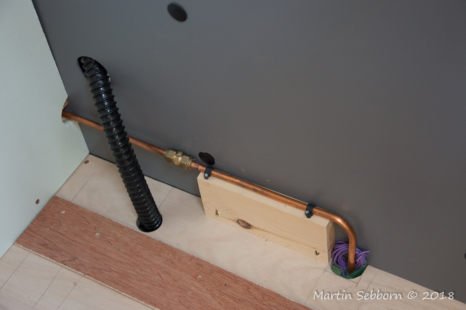 Hob gas connection