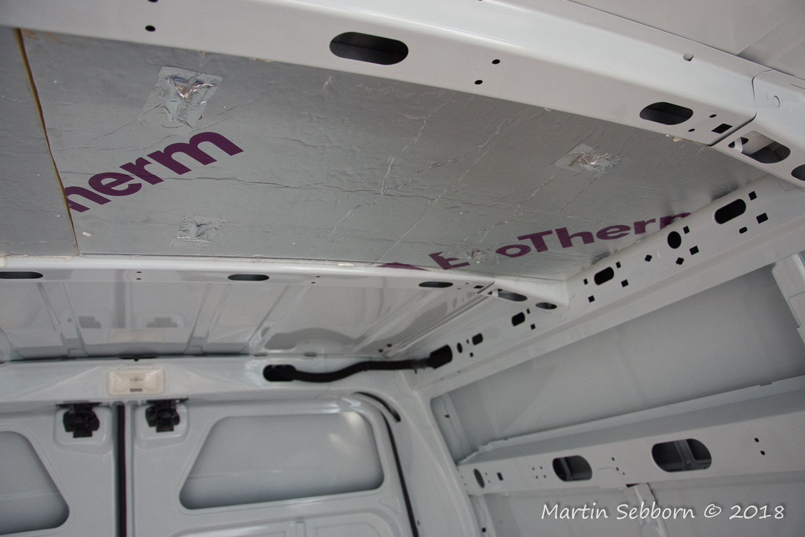 Stick pins in place